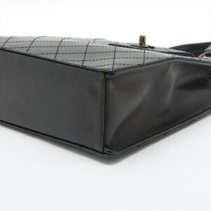 Chanel Matelasse Leather Hand bag Black Gold Metal Fittings 4XXXXXX